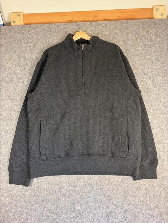 Abercrombie & Fitch Other - Abercrombie & Fitch YPB Sweatshirt Men Large Gray 1/4 Zip Tech Fleece NWT